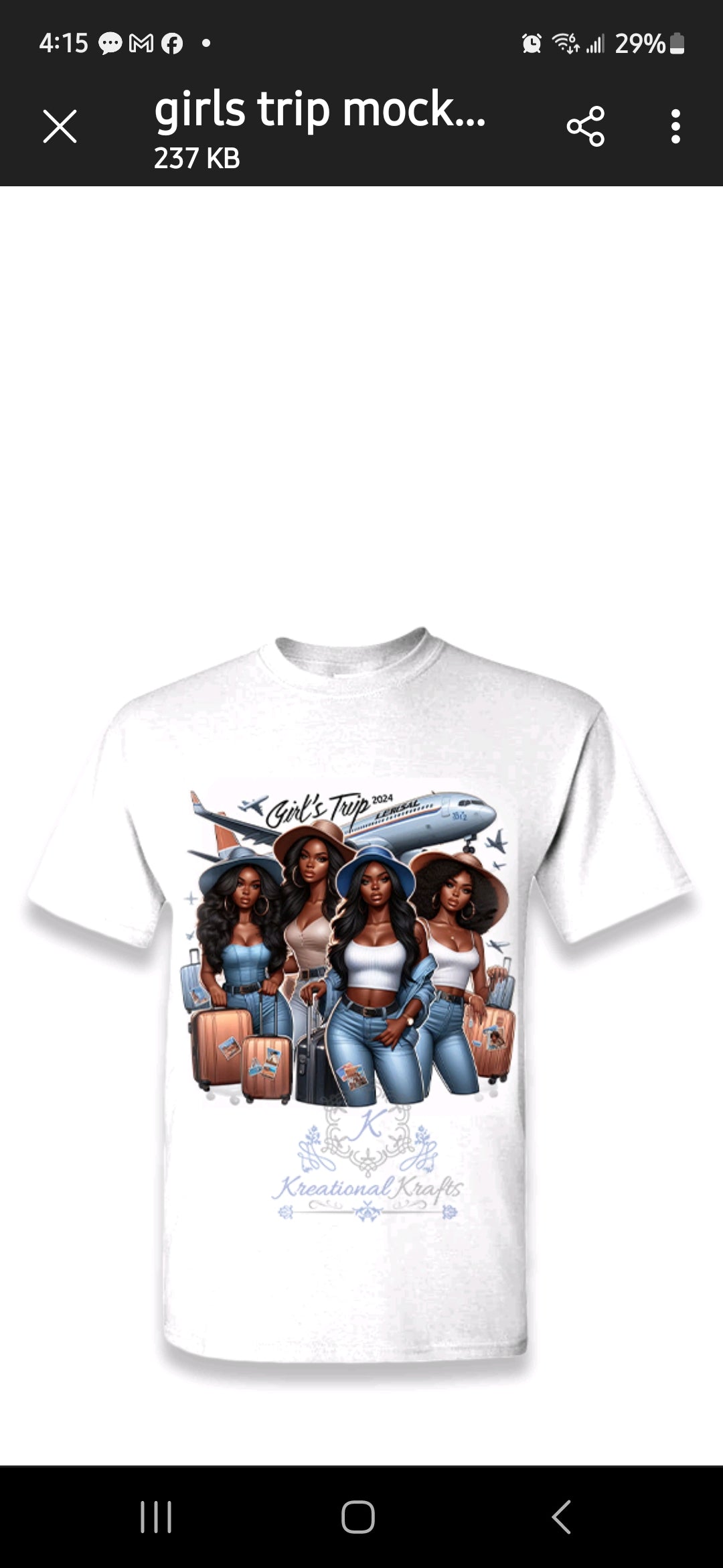 Girls' trip shirts