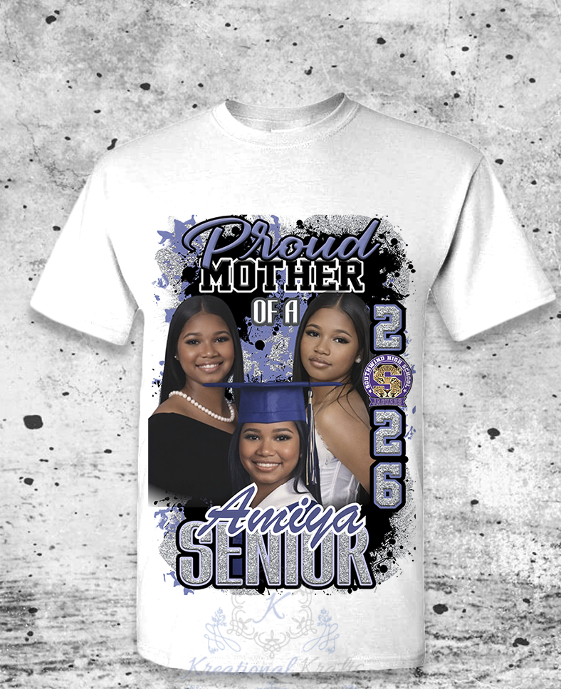 Graduation Proud Family Custom Center Print Shirt