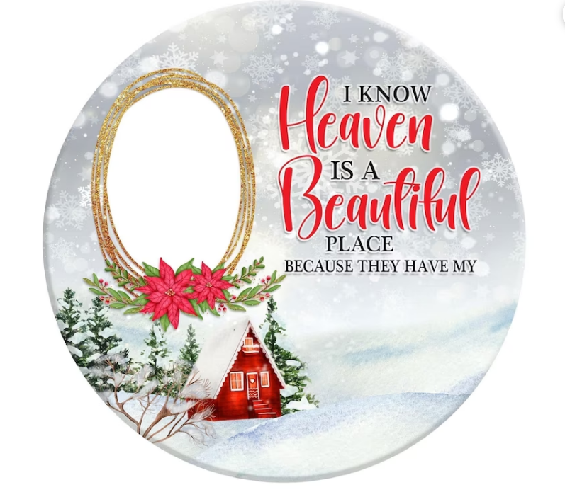 Custom Ceramic Christmas Memorial Ornament