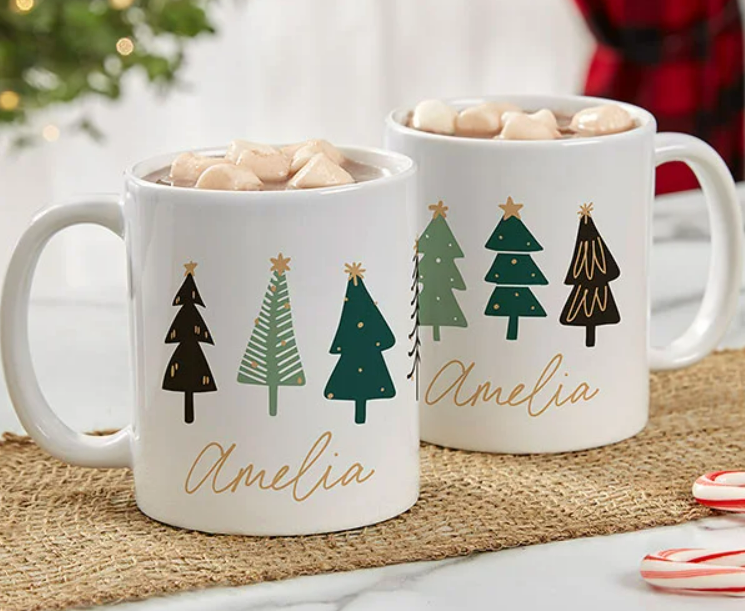 Custom Christmas mugs