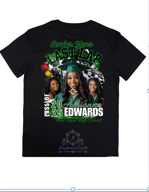 Graduation Design 9 - Last Lap *Shirt Only* (Centered Print)