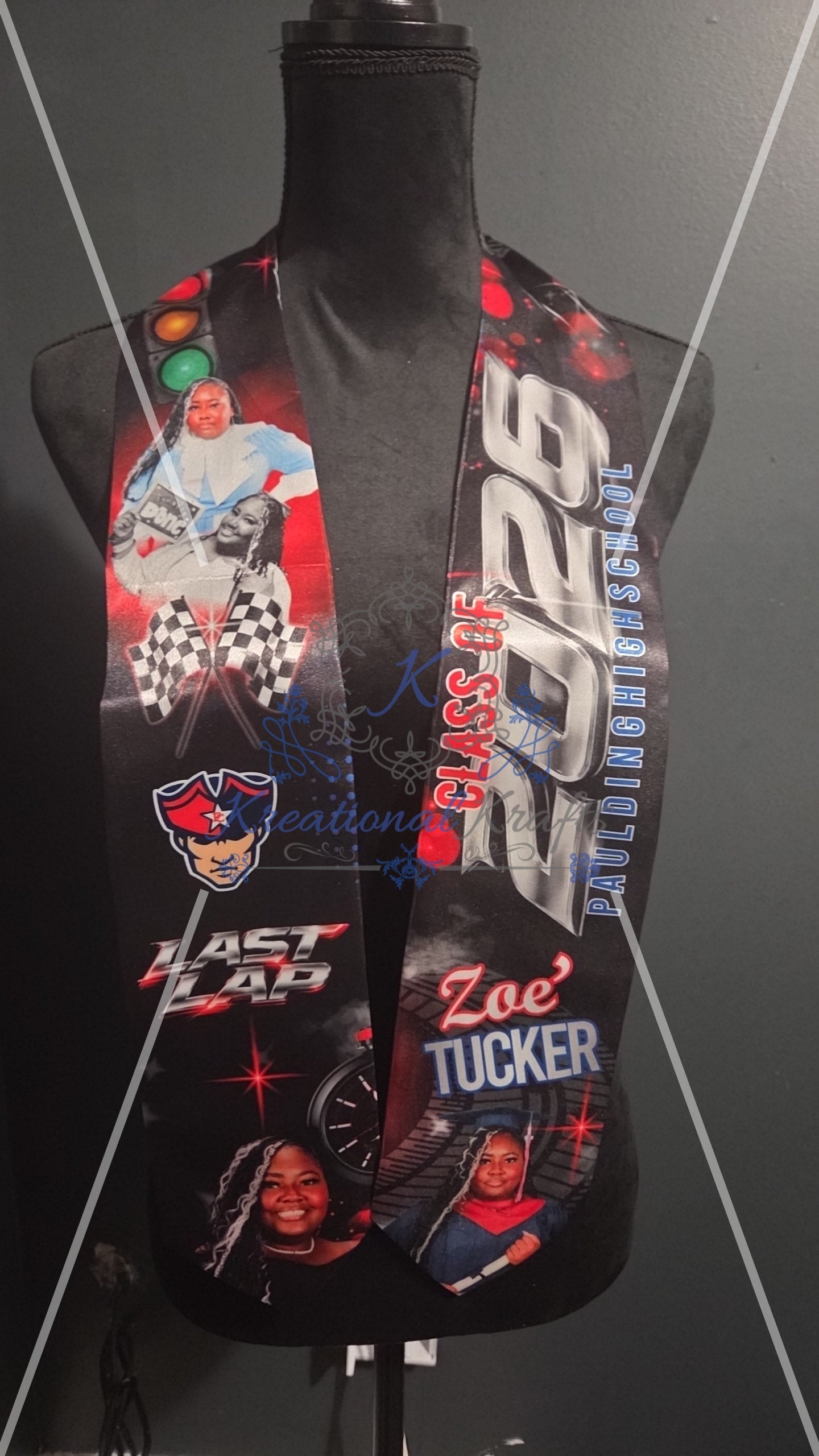 Senior Graduation Personalized Photo Stole