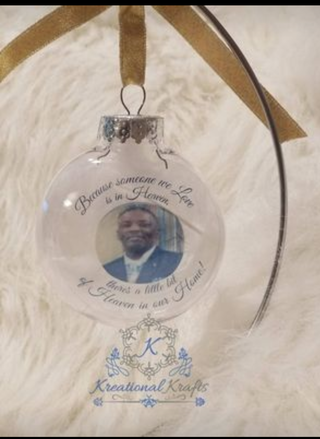 Custom Christmas Memorial Ornament