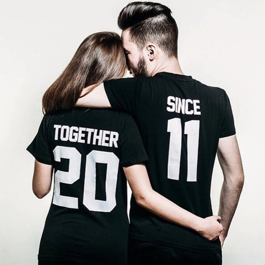 Together since shirts couple t shirt couple tees