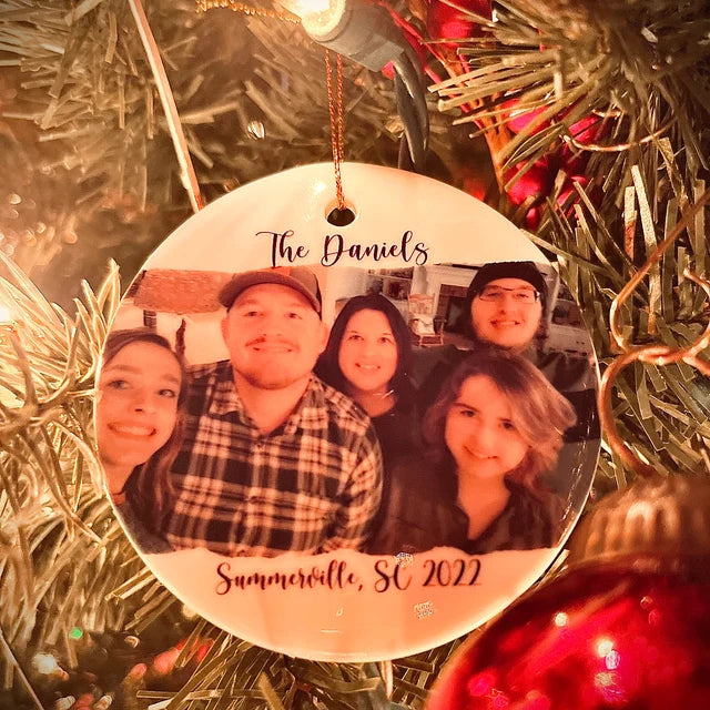 Personalized Christmas Photo Ornament